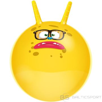 Lēkāšanas bumba, bumba ar rokturi 45cm - dzeltena