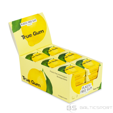 True Gum dabīgā košļājamā gumija ar ksilītu 24 x 13gab kaste-Citrona