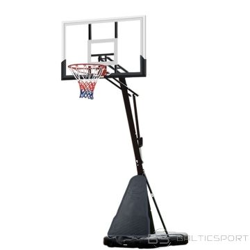 Pārvietojama basketbola konstrukcija/ grozs  Houston glass  130x80cm, ar 6mm rūdīta stikla vairogu