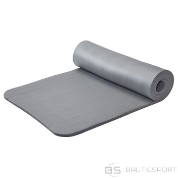 Vingrošanas paklājs 190x60x1,5cm fitnesam, vingrojumiem pelēks