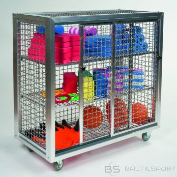Peldēšanas inventāra uzglabāšanas metāla skapis SL - 125x125x62cm