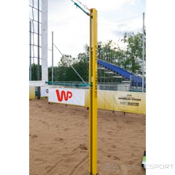 Profesionāli pludmales volejbola stabi/ statīvs - dzelteni