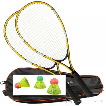 Krossmintona raketes + spīderi (Speedminton) komplekts Golden Cup