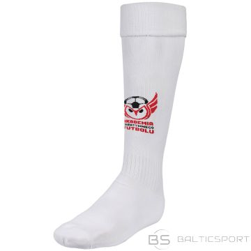 Футбольные гетры, футбольные носки /Iskierka AKF futbola zeķes / Balta / 35-37