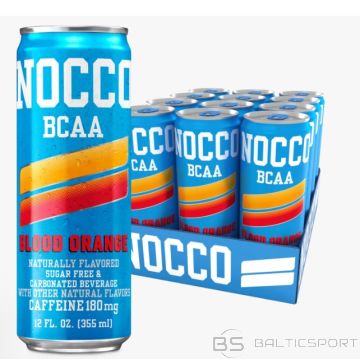 Funkcionāls BCAA  dzeriens NOCCO 330m BEZ CUKURA ar kofeīnu Sportistiem Blood Orange