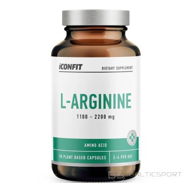 L-Arginin L Arginīns Iconfit 90 kapsulas apinoskābe muskuļu augšanai