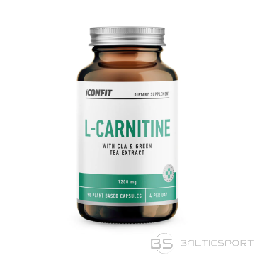 ICONFIT L-KARNITĪNS ar CLA un zaļās tējas ekstraktu (90 kapsulas)