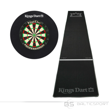 Turnīra Šautriņu mērķa  komplekts ar paklāju Kings Dart "Tournament" Dartboard Set