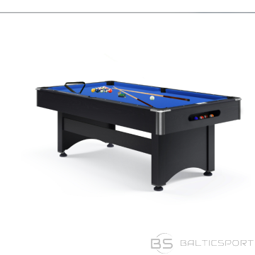 BIljarda galds Sportime "Galant Black Edition" Pool Table (2 izmēros) + kijas un bumbiņas komplektā