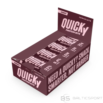 ICONFIT QUICKY Proteīna Batoniņi (35g) x 16 gab kaste-Šokolāde