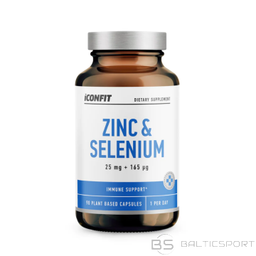 Cinks + Selēns  90 kapsulas Iconfit Zink & Selenium imunitātes atbalstam