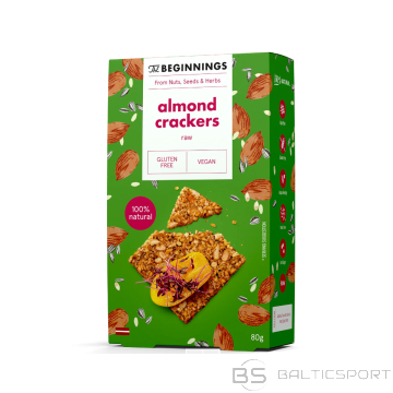 Mandeļu krekeri RAW The Beginnings ( riekstu , sēklu un garšaugu krekeri) Almond Crackers 