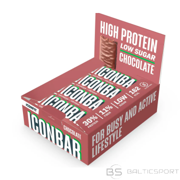 ICONBAR Kokosriekstu vai šokolādes Proteīna batoniņš 45g ICONFIT  / ICONBAR protein bar 45g Iconfit-Šokolāde