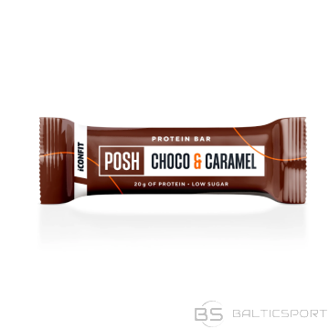 Proteīna batoniņš Iconfit Posh bar Choco Caramel 55g šokolādes karamele
