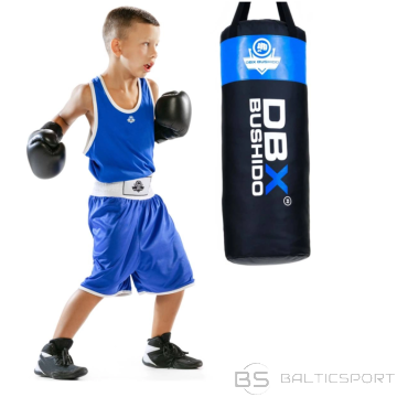 Profesionāls boksa maiss bērniem un pusaudžiem 80 cm x 30 cm - zils, 15 kg 