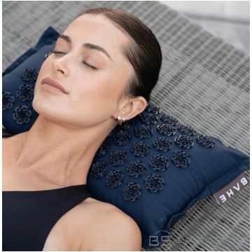 Akupresūras spilvens masāžas spilvens ar adatām Bahe tumši zils