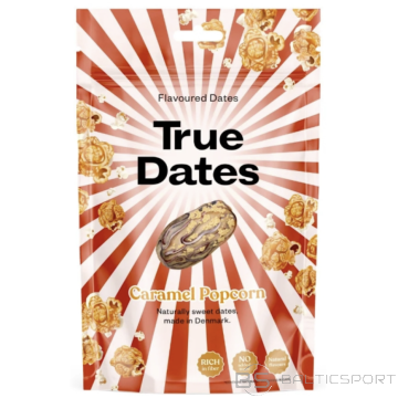 True dates Dateles dabīgās dateļu konfektes -Karameļu popkorns