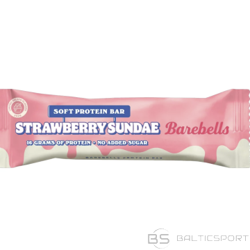 Barebells proteīna batoniņš Strawberry Sundae Zemeņu saldējums
