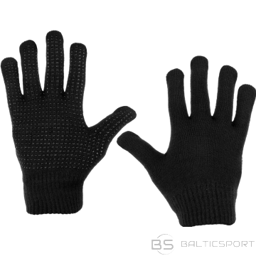 Neslīdoši cimdi sportam un ikdienai ar silikona iestrādēm saķerei Melni (XS-XL)