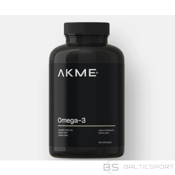 Premium Omega-3 taukskābes  AKME nutrion 90 kapsulas ( 500 mg EPA un 250 mg DHA)