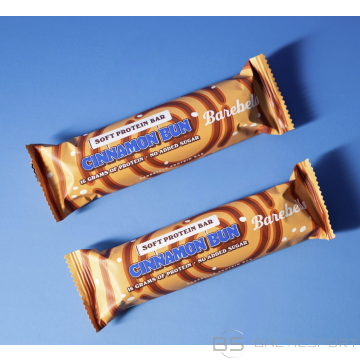 Barebells soft bar Cinnamon Bun proteīna batoniņš ar kanēļa bulciņas garšu