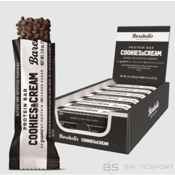 Barebells Proteīna batoniņš ( 12x 55g ) KASTE (12gab)-CEPUMI UN KRĒMS
