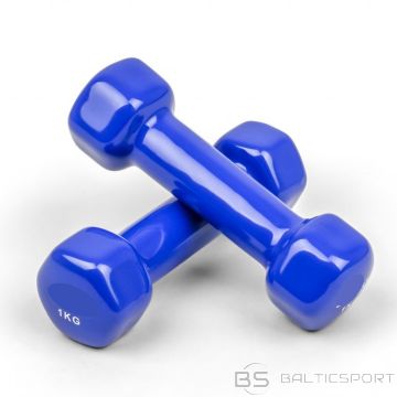 Aerobikas hanteles 1kg vinila  2 gab