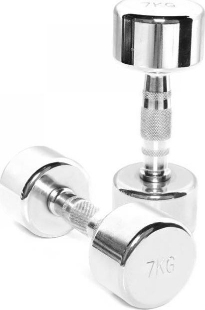 Toorx chromed dumbbell TOORX MC-7 7kg
