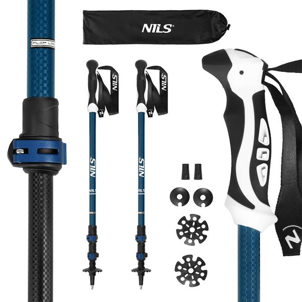 Trekinga nūjas Nils TK8601 BLUE Alumīnija