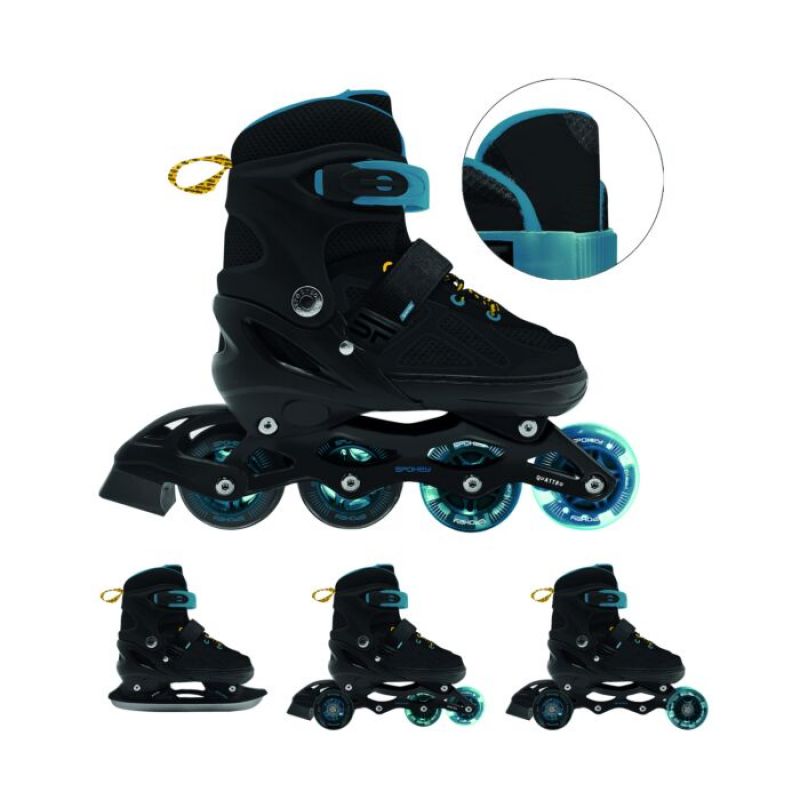 Spokey Quattro 4IN1 skrituļslidas SPK-943432 izmērs