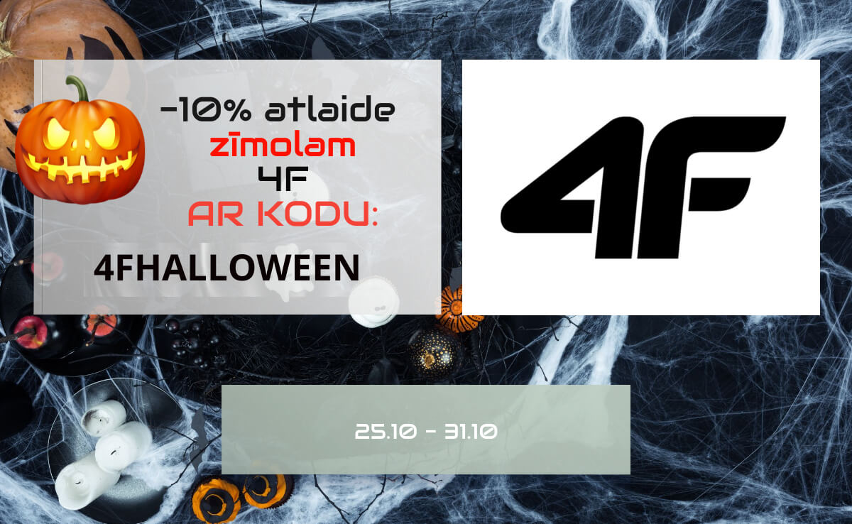 -10% atlaide 4F zīmolam ar kodu